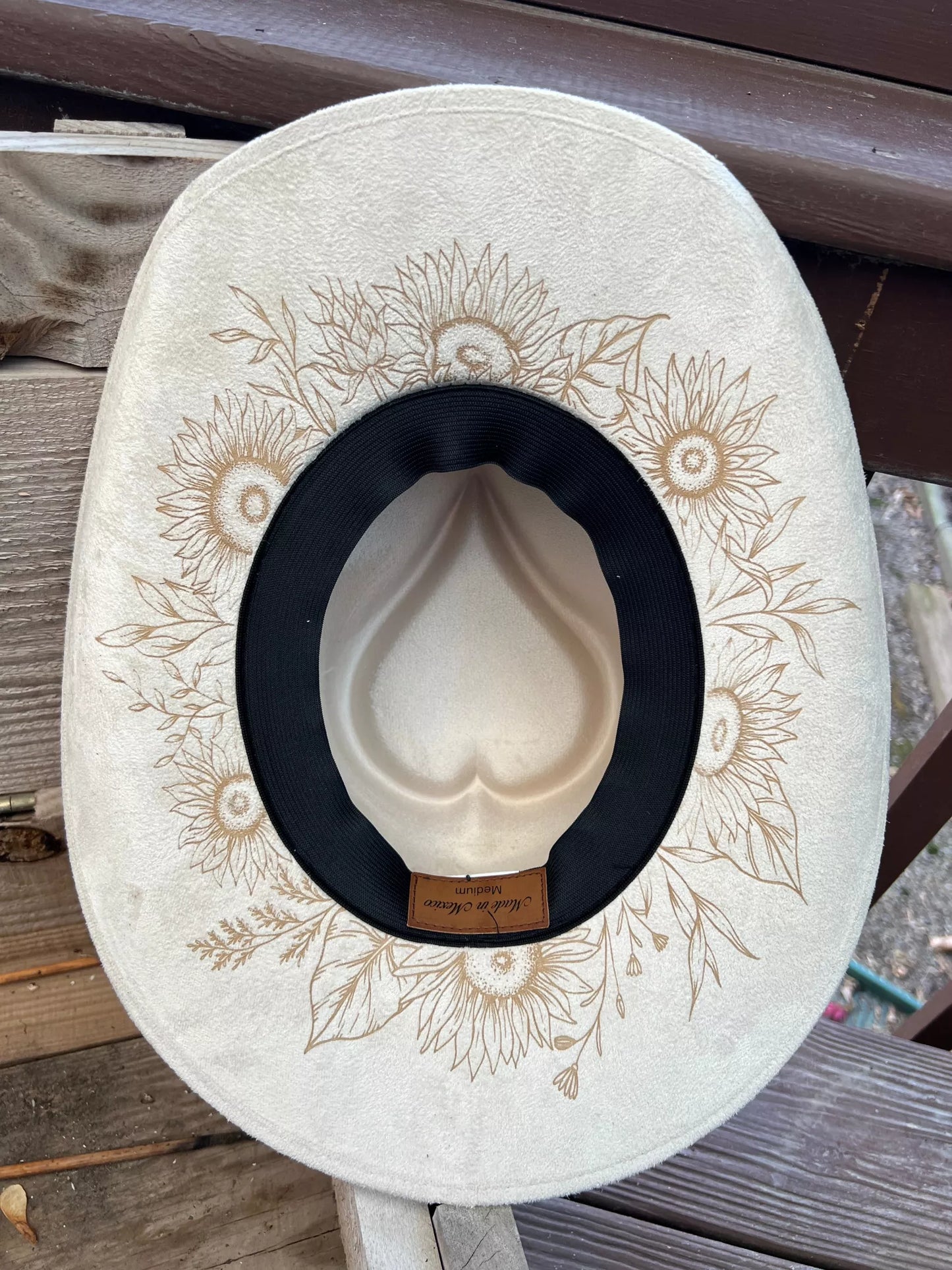 Ivory Sunflower Hat