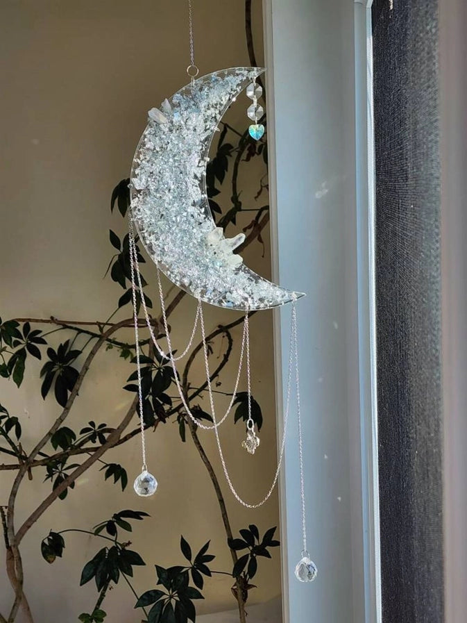 Celestial Clear Quartz Suncatcher