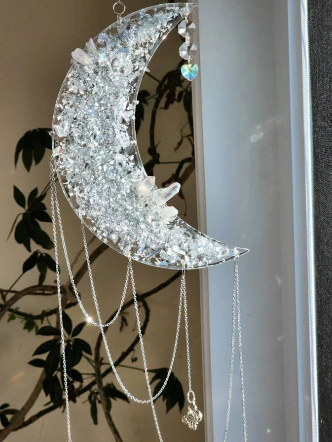 Celestial Clear Quartz Suncatcher