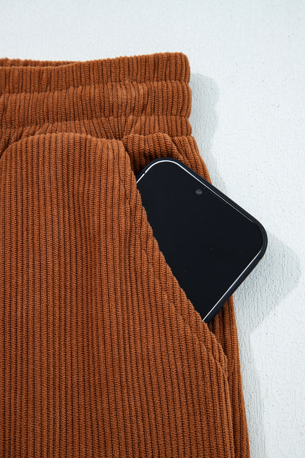 Dearlove Chestnut Drawstring Elastic Waist Casual Corduroy Pants