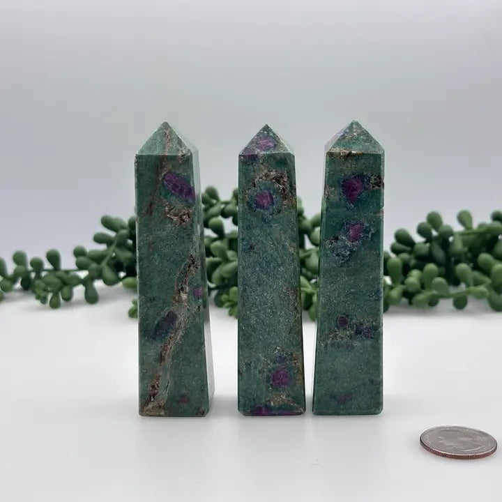 Ruby Fuchsite 4-Sided Tower